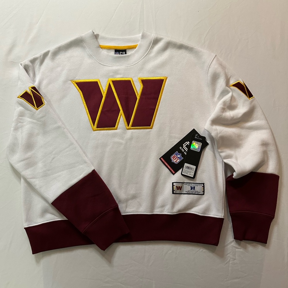 Women’s Washington Commanders Crew Neck Sweatshirt - Ultra Game - Size S - NWT